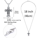 Cross Necklace for Women 925 Sterling Silver Celtic Knot Pendant Good Luck Best Mother’s Day Jewelry
