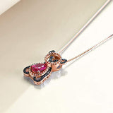 Bear Gifts for Women 925 Sterling Silver Bear Pendant Necklace for Women