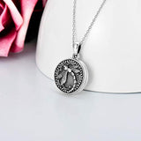 Sterling Silver Dragonfly Locket Necklace That Holds Pictures Dragonfly Pendant Necklaces for Women Girlfriend Mom Nana