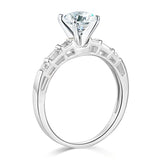 14k White Gold With Solitaire  Diamond Wedding Engagement Ring