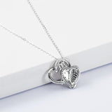 Mom in heart shaped Necklaces for Women Sterling Silver Love You Forever Mother Heart Pendant Necklace For Mom Grandma Mother Wife