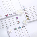 Butterfly Jewelry Women 925 Sterling Silver Butterflies Necklace/Earrings/Rings/Bracelet Wedding Gift