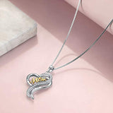 Sterling Silver Always my mother forever my friend Pendant Necklace for Women Teens Girls