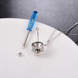 Eternity Memorial CZ Teardrop Urn Pendant Necklace for Ashes 925 Sterling Silver Keepsake Cremation Ashe Jewelry for Women