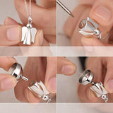 Angel Wing Cremation Jewelry 925 Sterling Silver Keepsake Memorial Urn Pendant Necklace For Asheshes