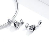 925 Sterling Silver Vintage Championship Trophy Charm Fit DIY Bracelet Precious Jewelry For Women