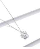 925 Sterling Silver Lovely Dog Paw Pendant Necklace Fashion Jewelry For Gift