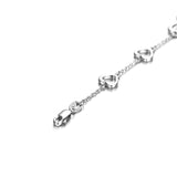 Loving Heart Adjustable Bracelet Cable Chain Heart Women Bracelet Fashionable