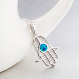 Opal Hand Necklace Chain Manufacturing Silver Necklace Design