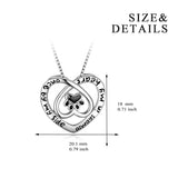 Loving Heart paw Necklace Always In My Heart Engraved Necklace Designs