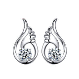 S925 Sterling Silver Personality Version Of The Creative Flame Wing Earrings Jewelry Cross-Border Exclusive