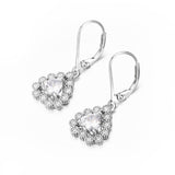 beautiful zirconia drop earrings design European style jewelry earrings