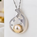Mother of Pearl Mounting Pendant Party Silver Wholesale Pendant