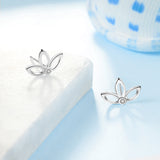 Three Petals, Lotus, Cute Little Earrings, Design Factory, Delivery Earrings
