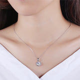 S925 sterling silver romantic cherry blossom fashion pendant Without chain
