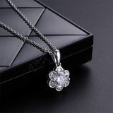 S925 sterling silver romantic cherry blossom fashion pendant Without chain