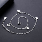 S925 Sterling Silver Flower Anklet Fashion Jewellery