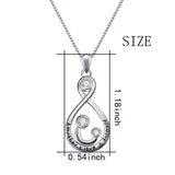 A Mother's Love For Her Child Necklace Smile Face Zirconia Necklace