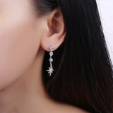 S925 Sterling Silver Star Stud Earrings