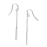 Threader Vertical Bar Hook Drop Dangle Earrings 