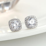 S925 sterling silver earrings geometry European and American silver fashion female temperament earrings