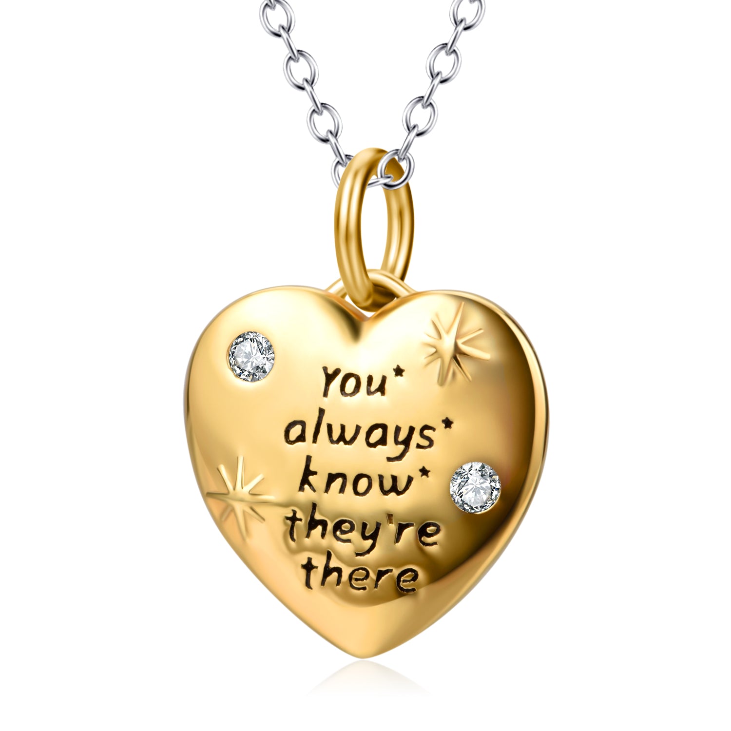 Engraved Necklace You Always Know They'er There Best Friend Necklace