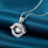 S925 Sterling Silver Creative Sexy Smart Lips Necklace Female Pendant Jewelry Beating Heart Jewelry