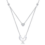 Custom Fashion Heart Gemstone Stone Accessories Necklaces Jewelry Women Pendant Necklace