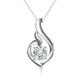 Mysterious creative necklace cubic zirconia silver design necklace