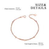 18K Gold Simple Korean Version Of The Double-Layer Bracelet Temperament Wild Women's Jewelry