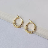 925 Silver Ins Personality Twist Earrings Creative Circle Cross-Border