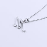 925 Sterling Silver Fashion Jewelry Woman Accessories Pendant Letter M