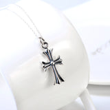 Classic Cross Necklace Factory 925 Sterling Silver Necklace For Woman