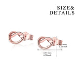 Women Wedding Wholesale Small Heart Loving Fine Wire Line Earrings