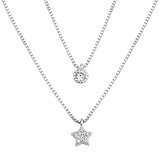 Star and Circle pendant necklace