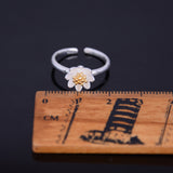 Adjustable Flower Rings Design Opening Wholesale Jewelry
