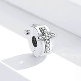 925 Sterling Silver Cross Beads Charm for DIY Bracelet Precious Jewelry For Women