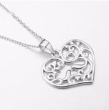 Authentic 925 Sterling Silver Heart Style Bird Pendant Necklace High Quality Fashion Necklace Accessories for Women