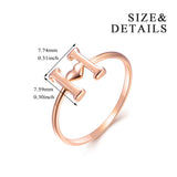 18K Gold Fashion Creative Letter Ring