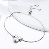 S925 Sterling Silver Zirconia Pearl Infinity Elegant Bracelet