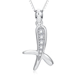 AAA CZ crystal women alphabet zircon necklace hot sale factory wholesale for gift