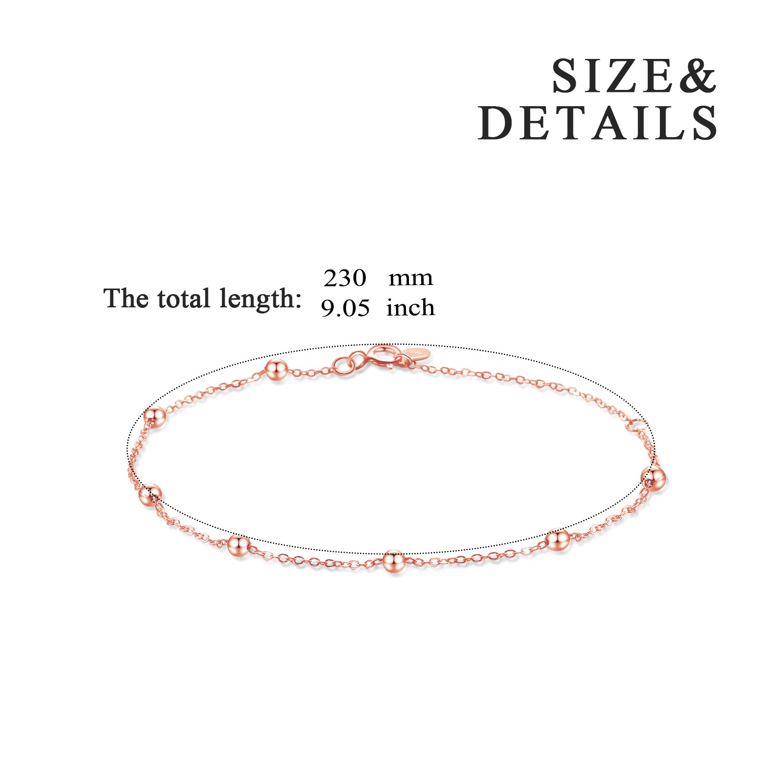 Silver Promotional Cheap Custom Handmade Bead Bracelet for Women