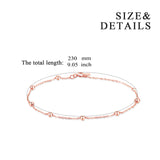 Silver Promotional Cheap Custom Handmade Bead Bracelet for Women