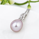 Cheap Wholesale Leaves Shape Pendant Silver Pearl Mounting