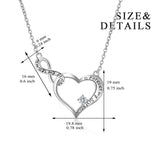 Number Eight Zircon Necklace Always My Friend Forever My Sister Necklace