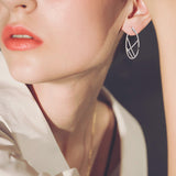 Hoop Round Earrings Circle Geometric Fashionable Women Earrings