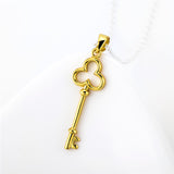 Gold Key Shape Pendant Silver Manufacturing Jewelry Charms Design