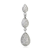 Fancy Cubic Zirconia Pendants For Women Sterling Silver Pendant Earrings