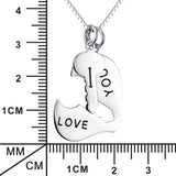 I Love You Forever Necklace 925 Sterling Silver Jewelry For Lovers