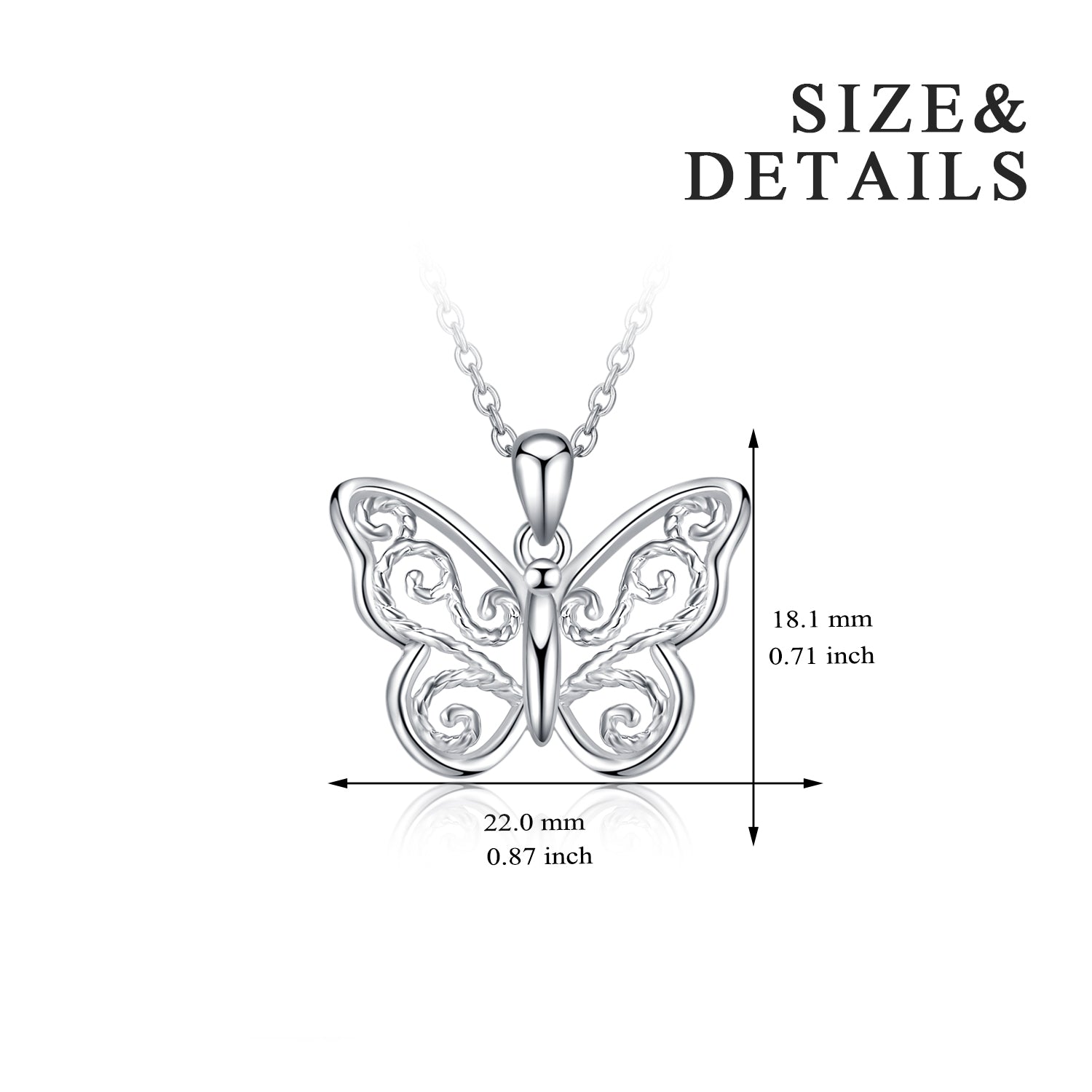 Hollow Butterfly Beautiful Necklace Wholesale Drop Shipping Necklace